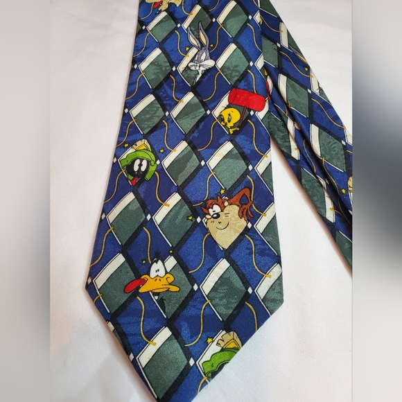 Vintage Looney Toons Warner Brothers Character Tie - Picture 2 of 5